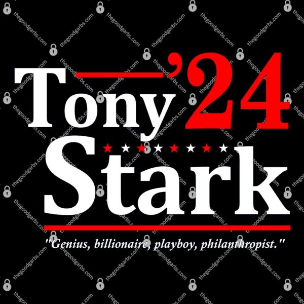 Tony Stark 2024 Election T-Shirt
