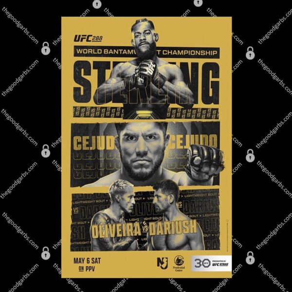 UFC 288 Oliveira vs Dariush May 6 2023 on PPV T-Shirt