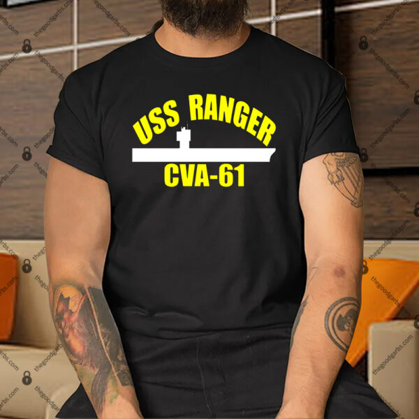 Uss Ranger Cva61 Aircraft Carrier Fathers Day Shirt