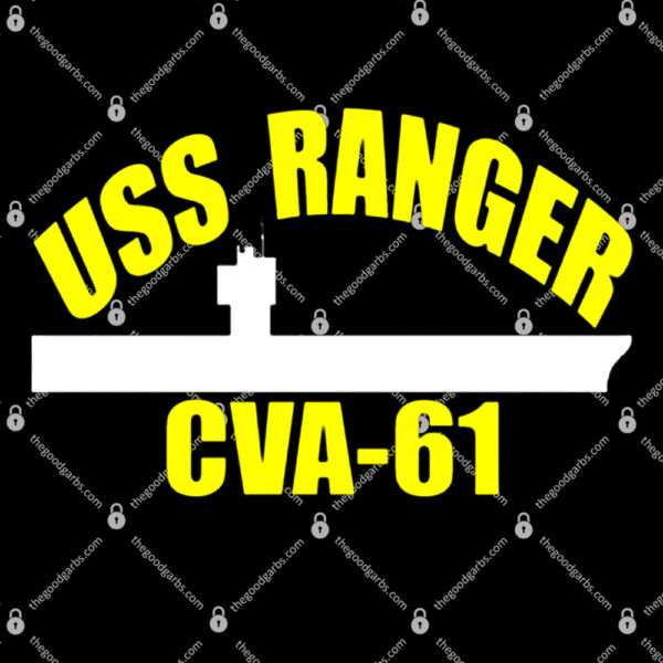 Uss Ranger Cva61 Aircraft Carrier Fathers Day T-Shirt