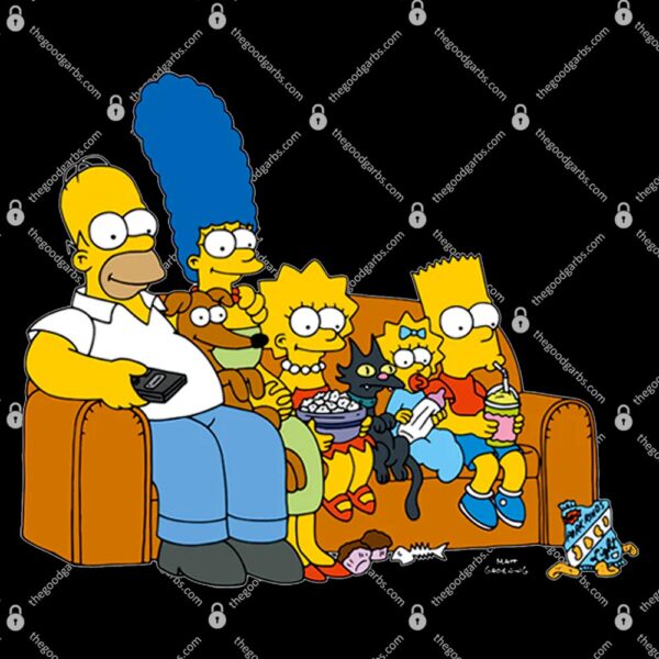 Vintage Family Couch The Simpsons T-Shirt