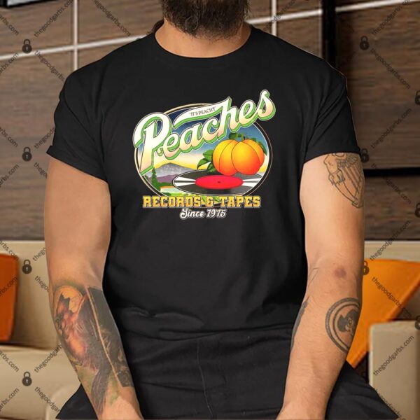 Vintage Peaches Records And Tapes Since 1975 Shirt