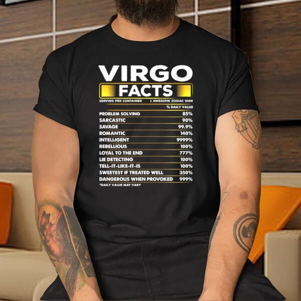 Virgo Facts Novelty Horoscope Gift Shirt