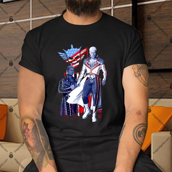 WWE Patriotic Cody Rhodes Full Body Americana Shirt