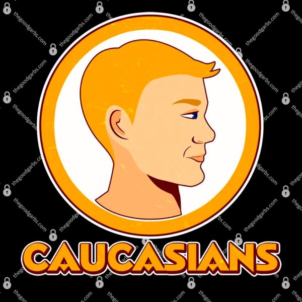 Washington Caucasians Football Logo T-Shirt