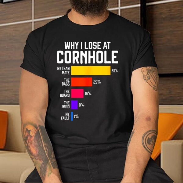 Why I Lose at Cornhole Humor Toss Like a Boss Shirt