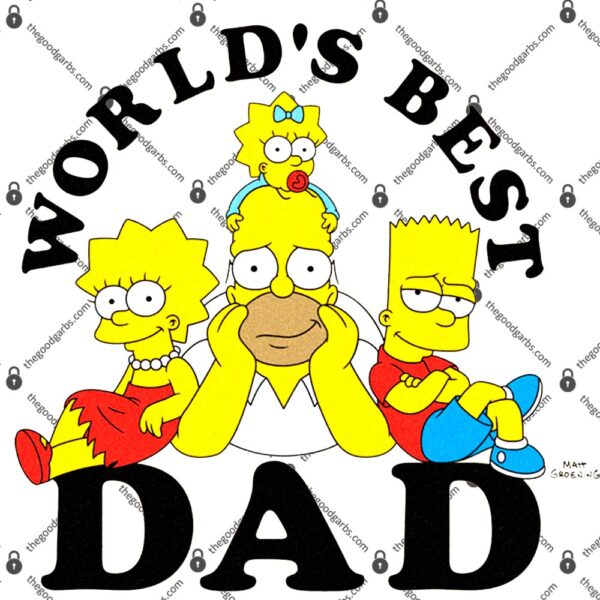 World's Best Dad Simpsons T-Shirt