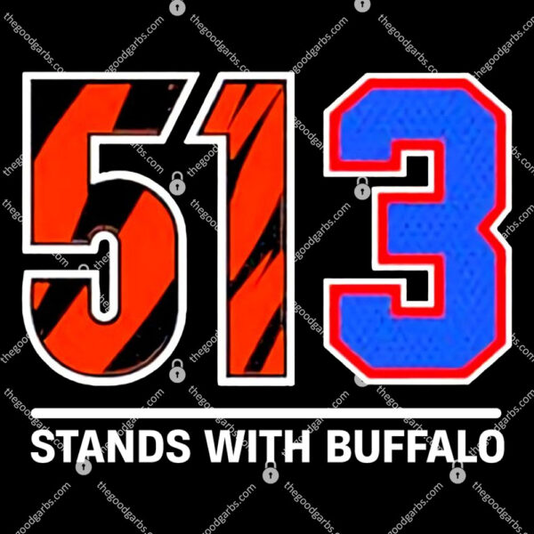 513 Stands With Buffalo Shirt Ted Karras T-Shirt