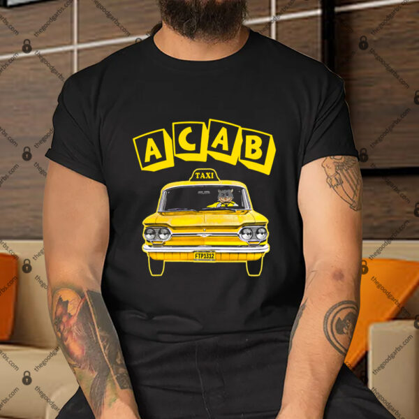 Acab Taxi Cat Driving Taxi Shirt