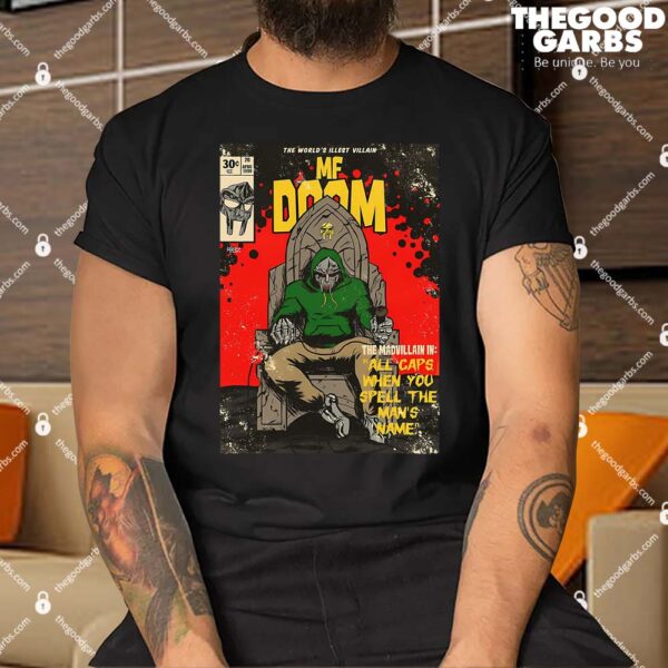 All Caps When You Spell The Man’s Time MF Doom Shirt