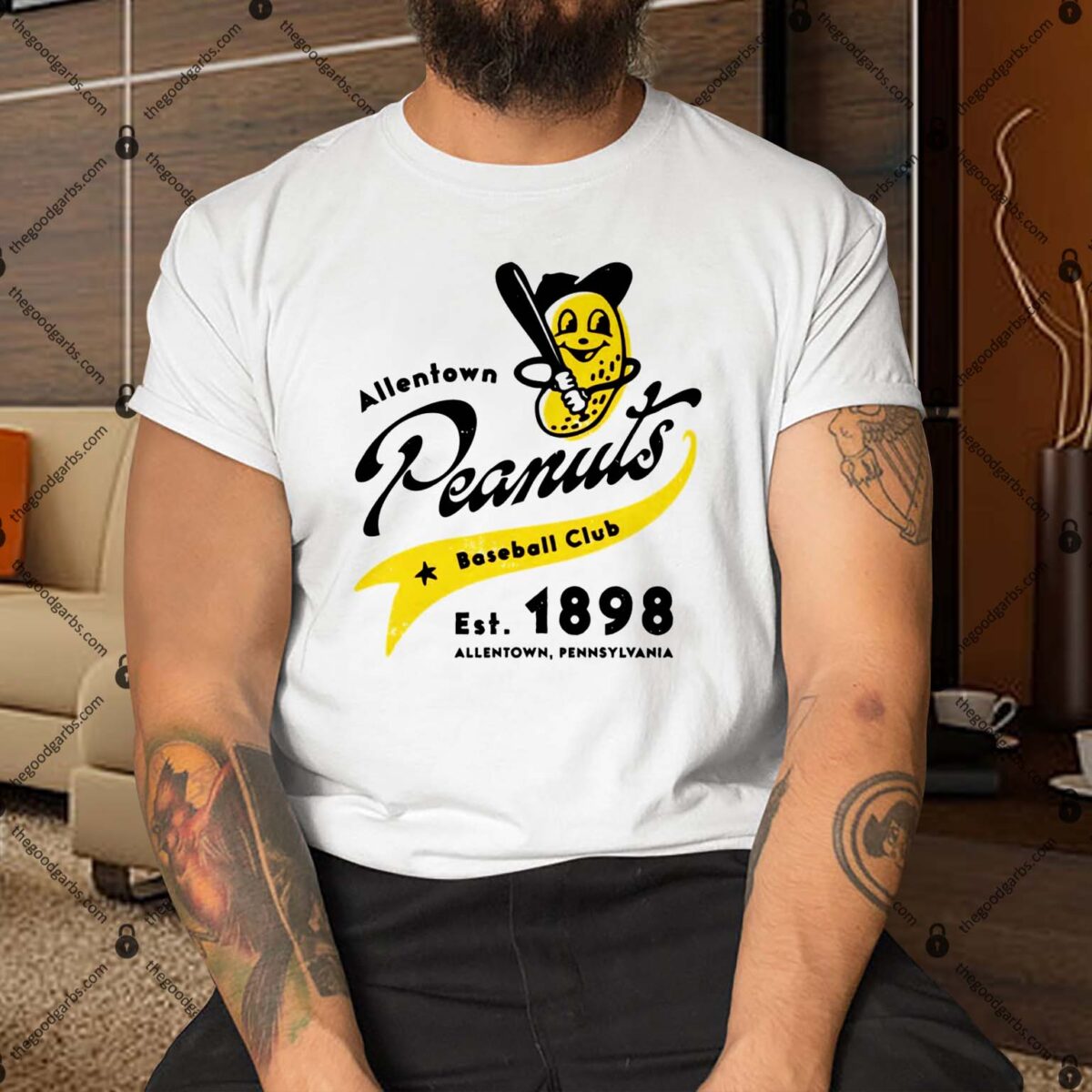 Allentown Peanuts Pennsylvania Vintage Defunct Baseball Teams Shirt