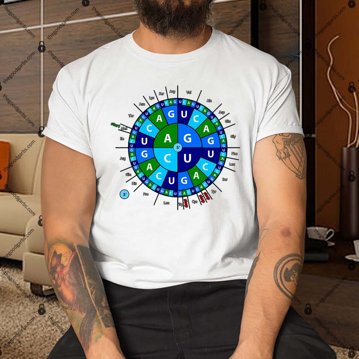 Amino Acid Codon Wheel Shirt