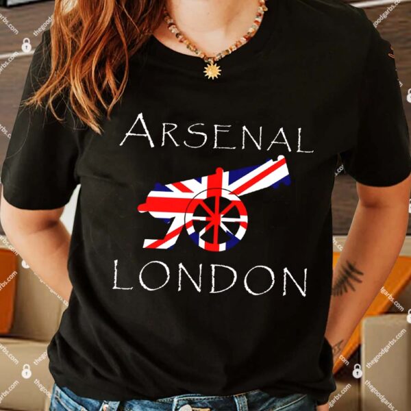 Arsenal London Soccer Jersey Cannon Union Jack Shirt