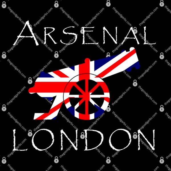 Arsenal London Soccer Jersey Cannon Union Jack T-Shirt