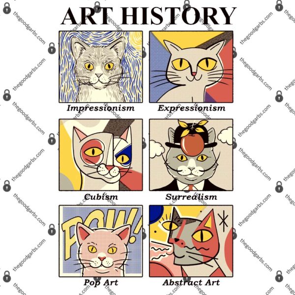 Art History Cat T-Shirt