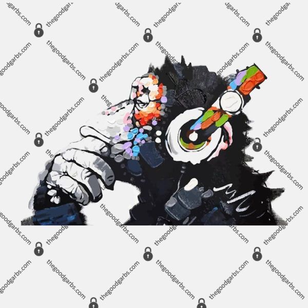 BANKSY DJ Monkey Thinker T-Shirt