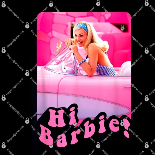 Barbie The Movie Hi Barbie Car T-Shirt