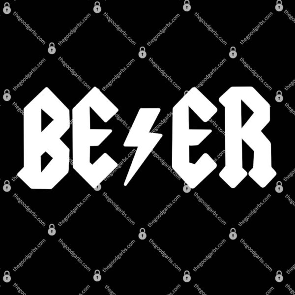 Beer AC-DC Logo T-Shirt