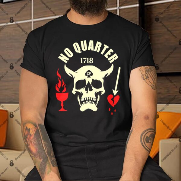 Black Beard No Quarter 1718 Shirt