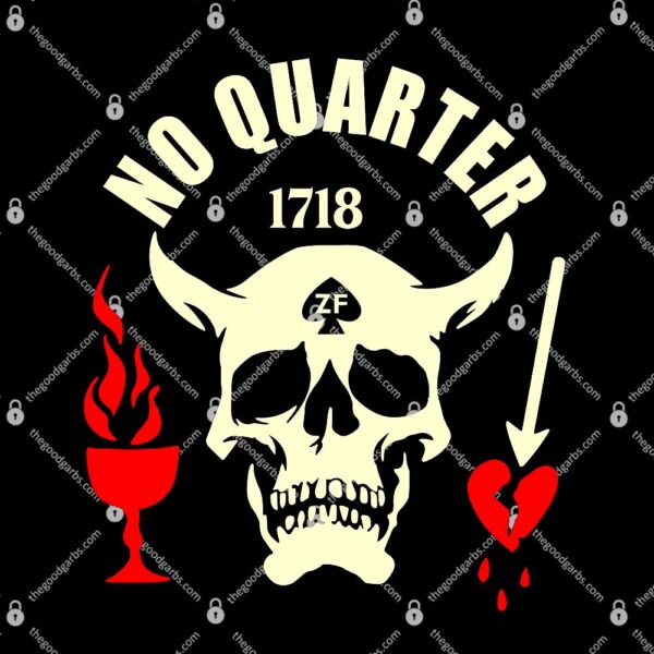 Black Beard No Quarter 1718 T-Shirt