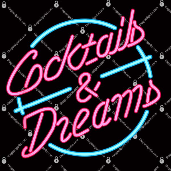 Cocktails And Dreams Retro 80s T-Shirt