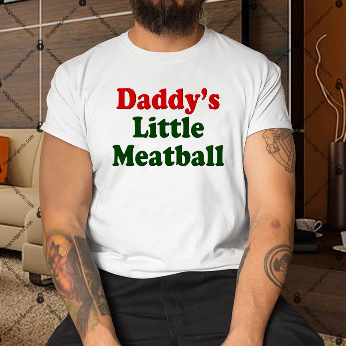 Daddys Little Meatball Cute Gift Shirt