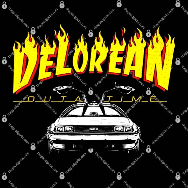Delorean Out A Time Back To Flames T-Shirt