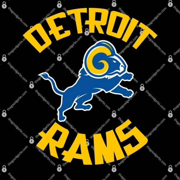Detroit Rams Logo T-Shirt