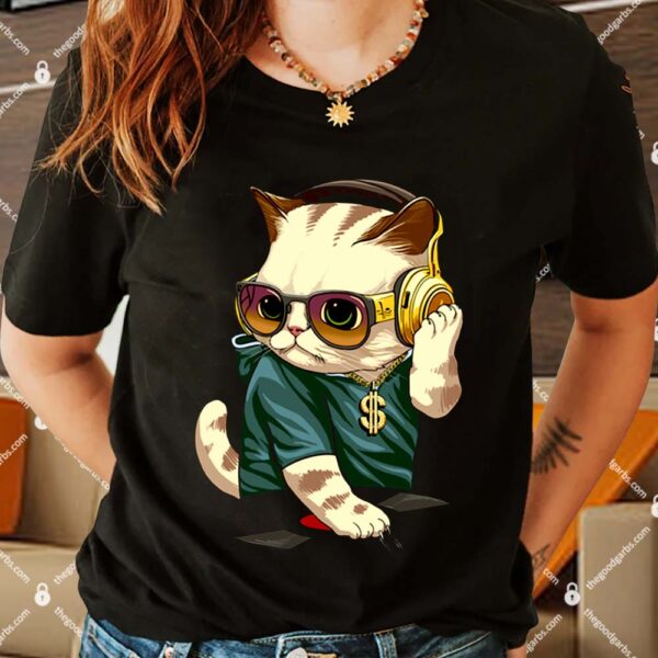 Dj Phee-Lyne Funny Cat Shirt