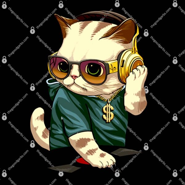 Dj Phee-Lyne Funny Cat T-Shirt