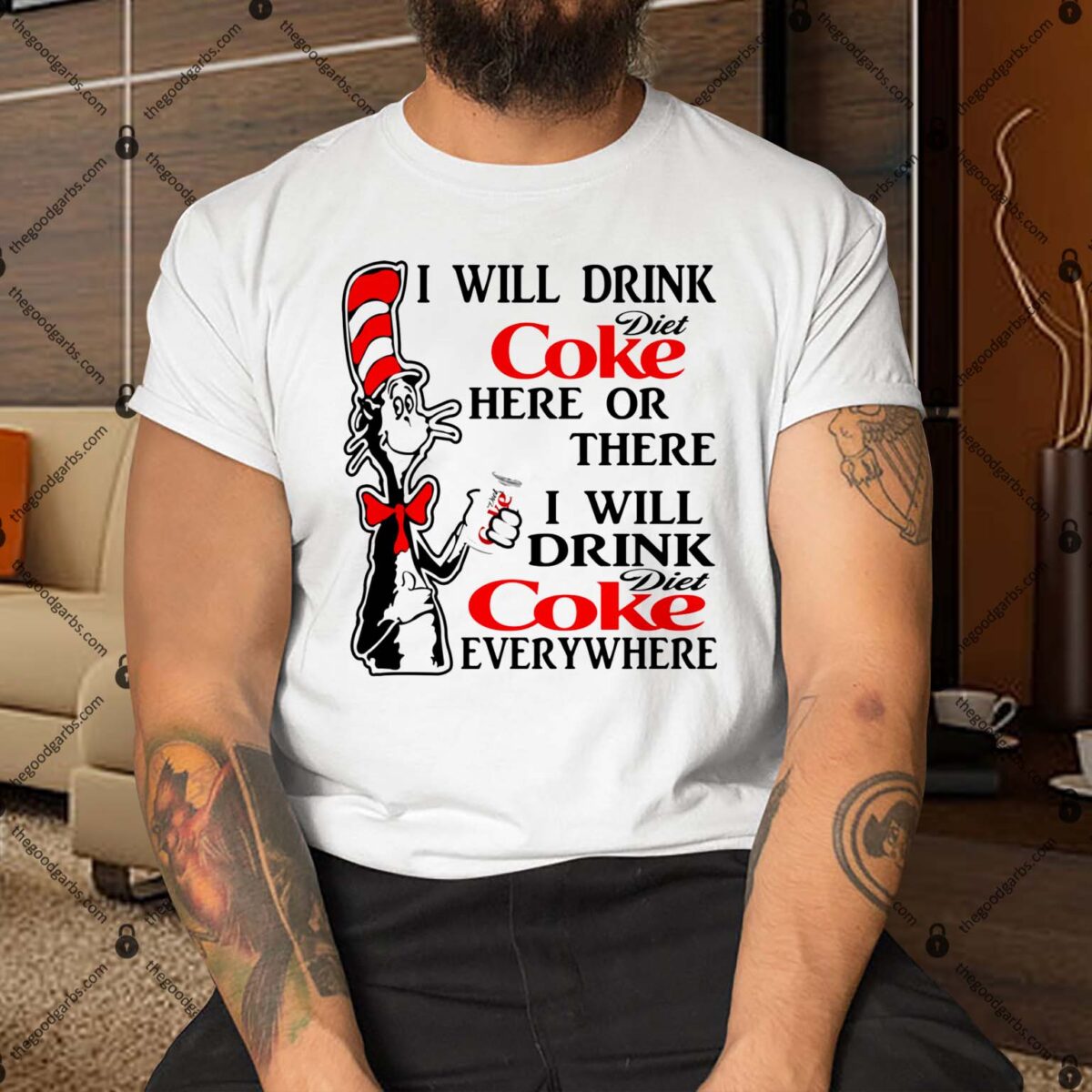 Dr Seuss I Will Drink Diet Coke Here Or There Shirt