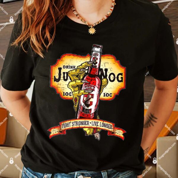 Drink JuggerNog Soda Zombies Shirt