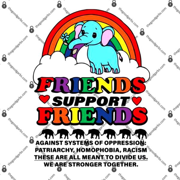 Elephant Friends Support Friends T-Shirt
