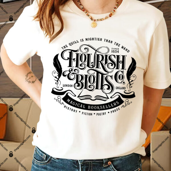Flourish and Blotts Magical Booksellers Shirt