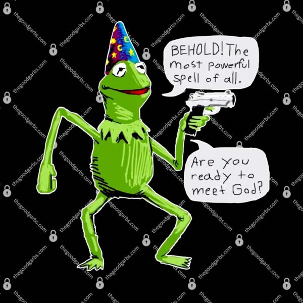 Funny Wizard Kermit Meme T-Shirt
