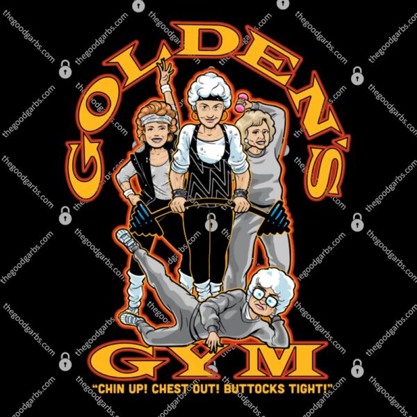 Golden’s Gym Chin Up Chest Out Buttocks Tight T-Shirt
