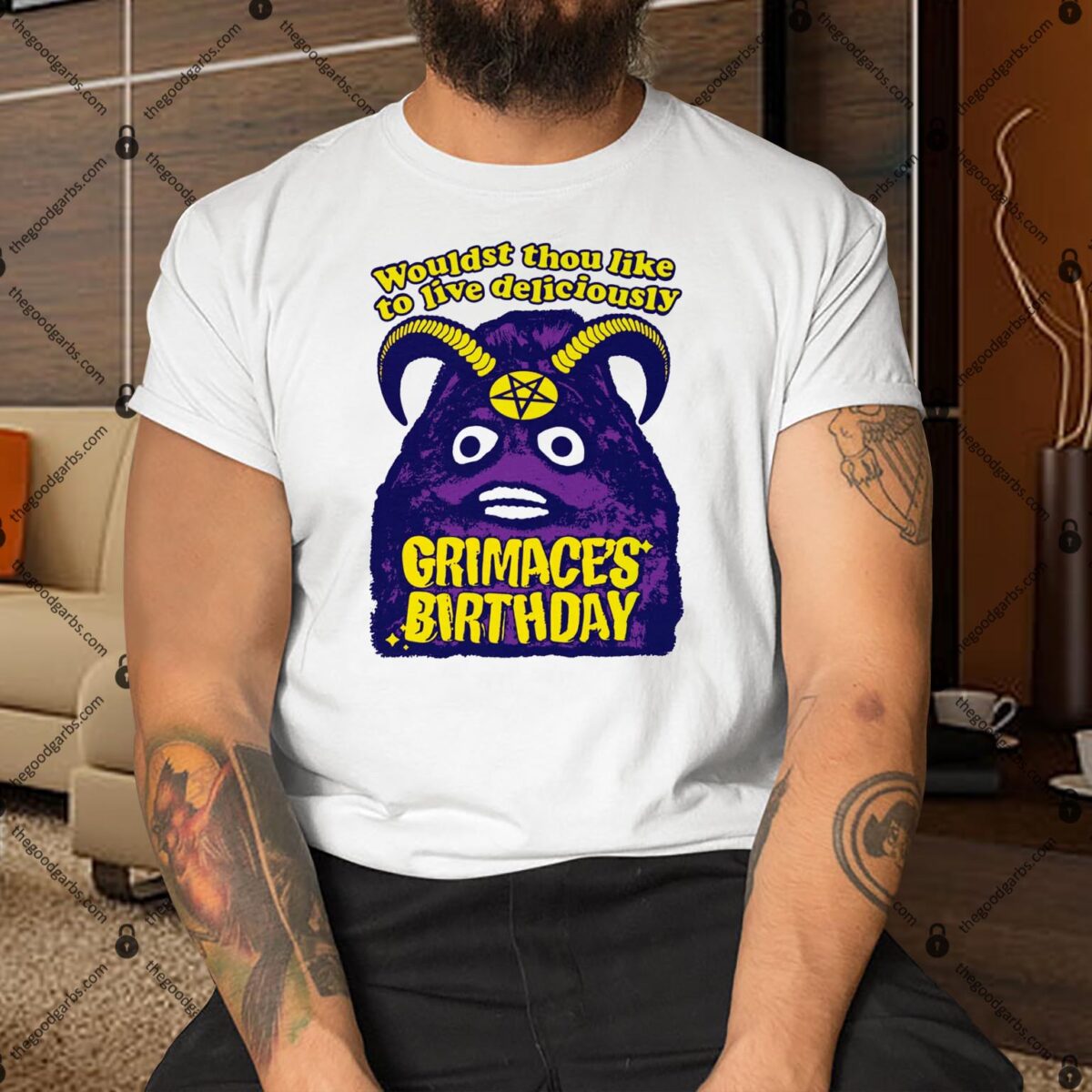 Grimace's Birthday Wouldst Thou Like To Live Deliciously Shirt