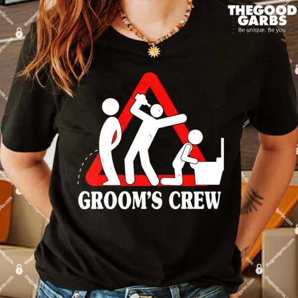 Grooms Crew Drunk Bachelor Party Women T-Shirt