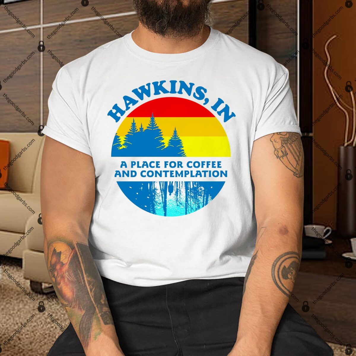 Hawkins In A Place For Coffee And Contemplation Shirt