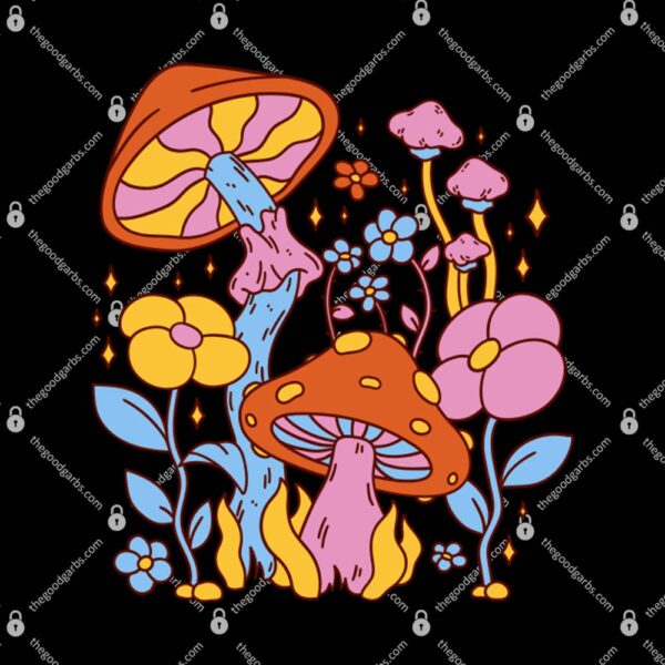 Hippie Mushroom T-Shirt