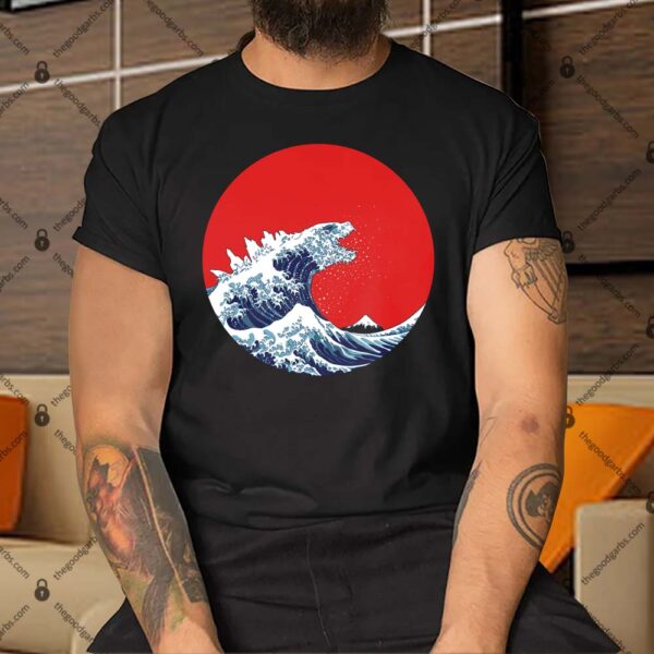 Hokusai Kaiju Shirt