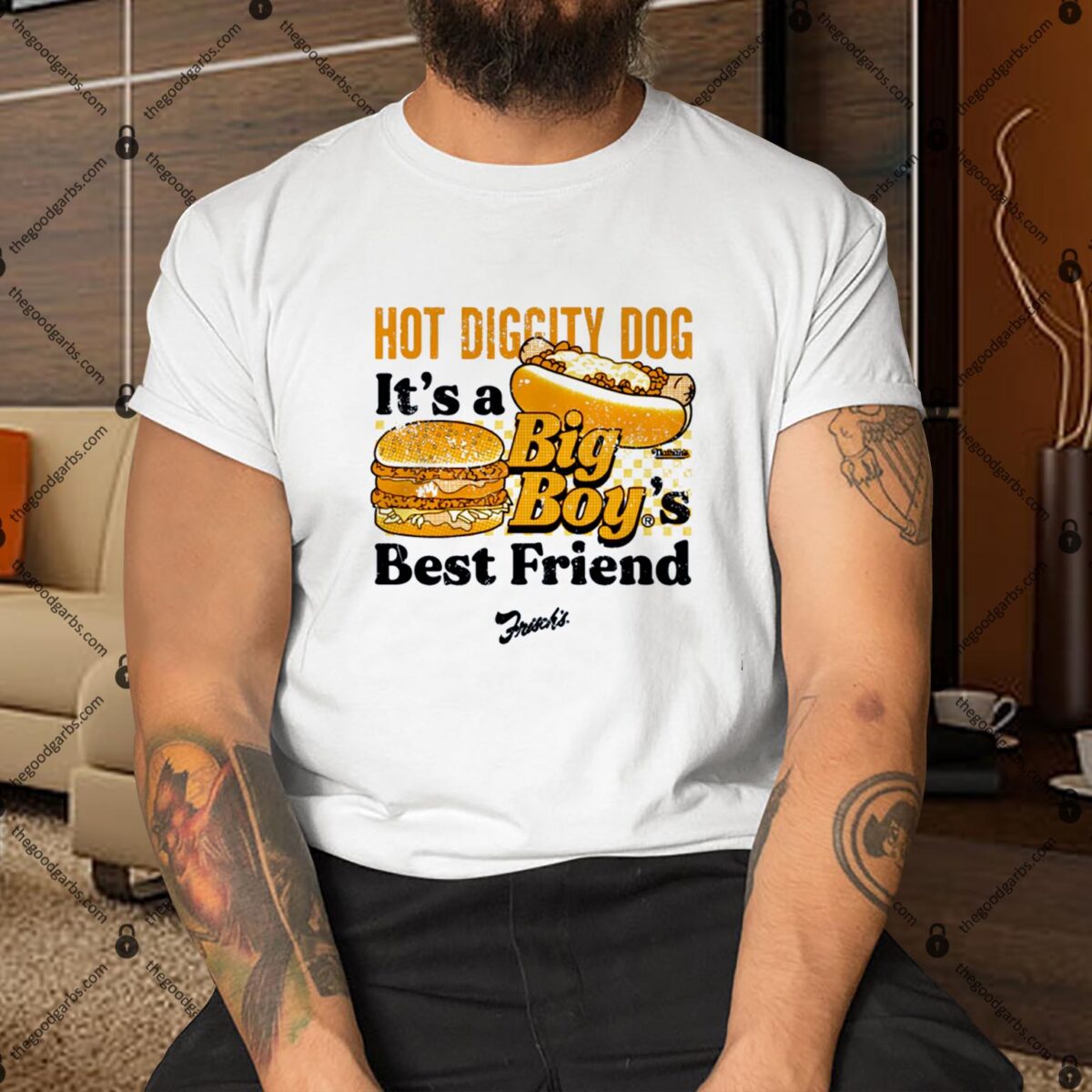 Hot Diggity Dog Big Boy's Best Friend Shirt