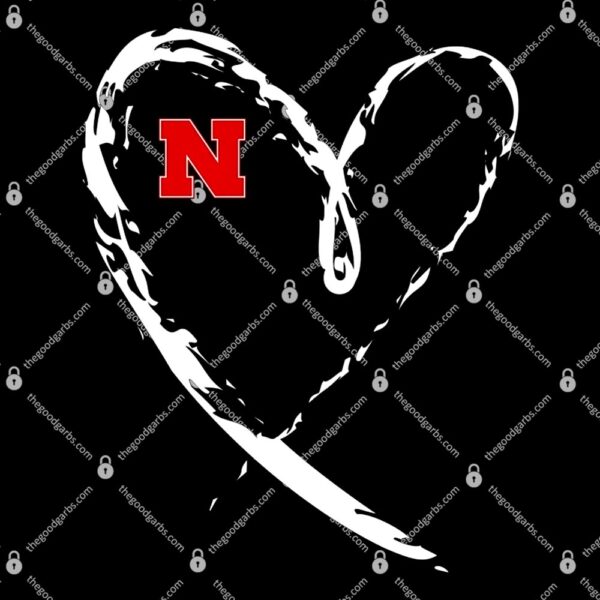I Heart Love Nebraska Football T-Shirt