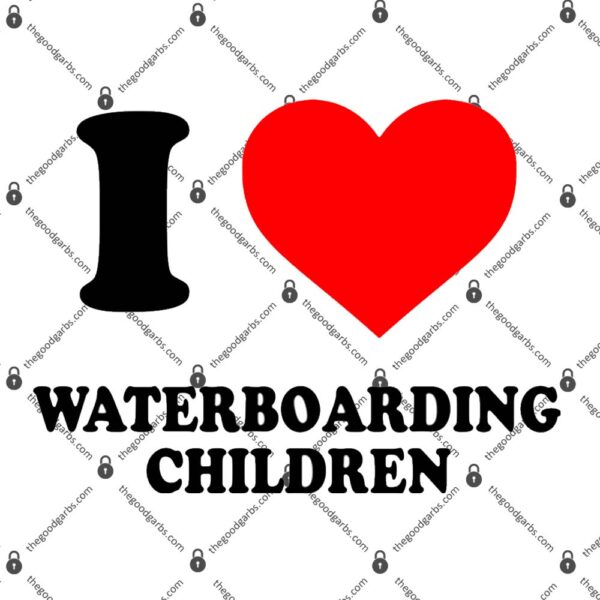I Love Waterboarding Children T-Shirt