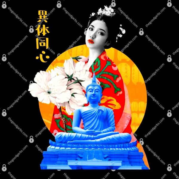 Japanese Buddha Female T-Shirt