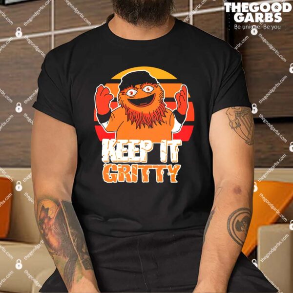 Keep It Gritty Retro Hockey Mascot Shirt