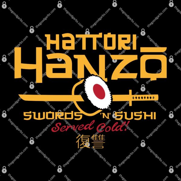 Kill Bill Hattori Hanzo Swords 'n' Sushi T-Shirt