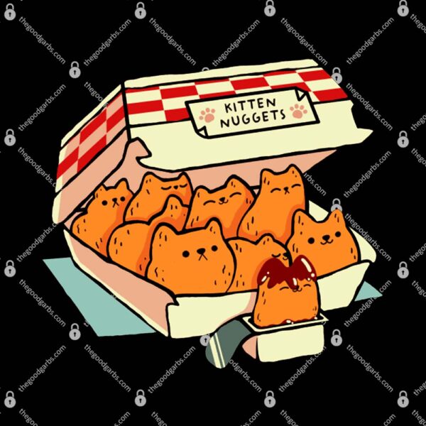 Kitten Nuggets Fast Food Cat by Tobe Fonseca T-Shirt