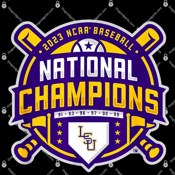 LSU Tigers National Champs 2023 Baseball T-Shirt