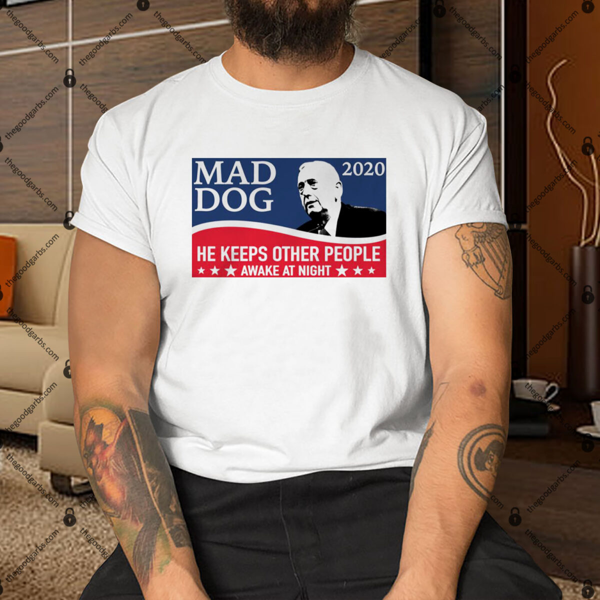 Mad Dog 2020 He Keeps Other People Awake At Night Shirt